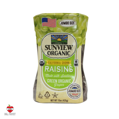 **New Packing** Organic Sunview Raisins *Jumbo Size* - 425g  | Black Raisins/Green Raisins/Mix Raisins/Red Raisins | Dr.fruit